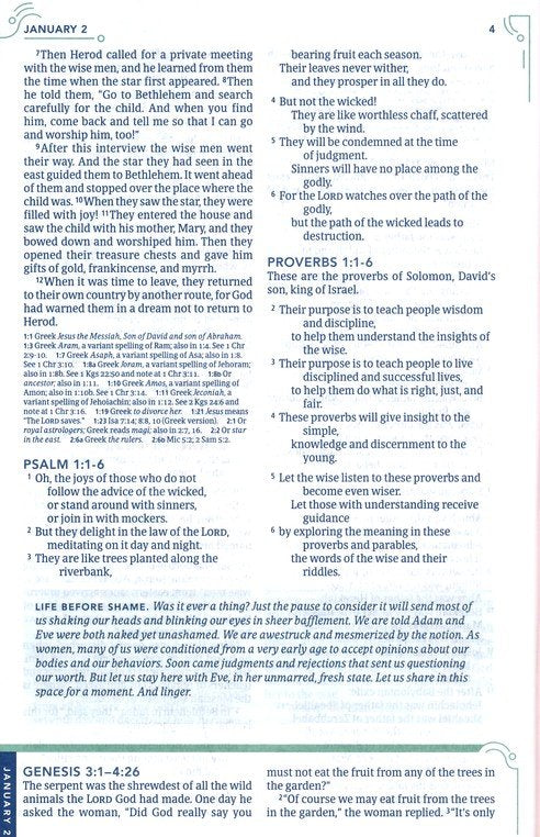 NLT The One Year Bible for Women, Hardcover