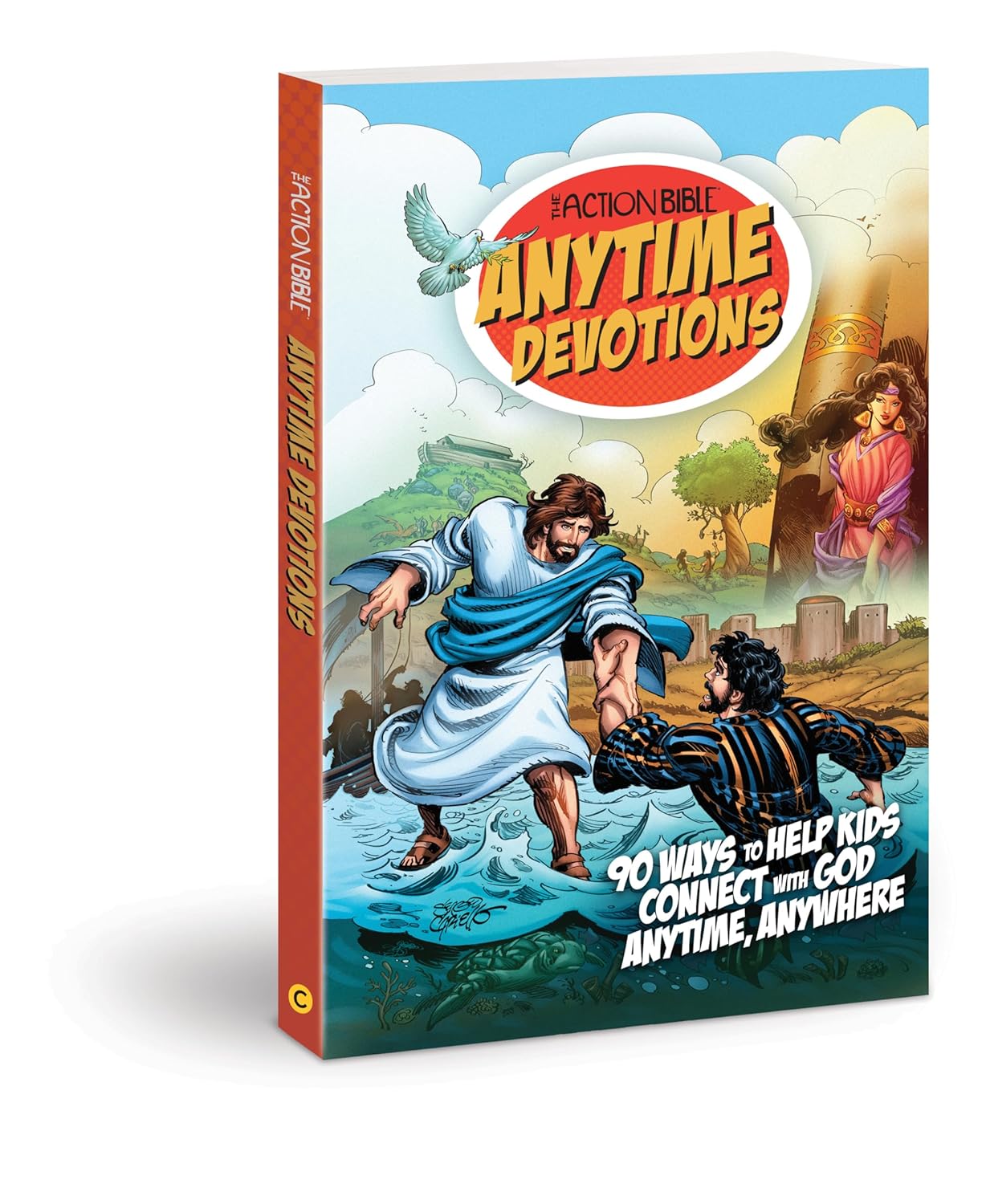 The Action Bible Anytime Devotions: 90 Ways to Help Kids Connect With God Anytime, Anywhere