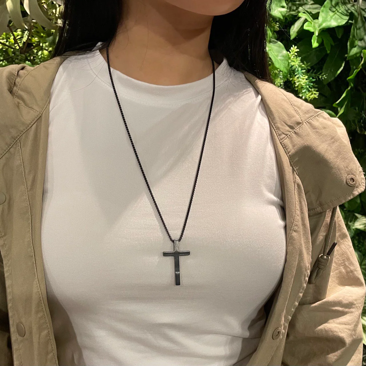 THE Cross Pendant Necklace, Black Edition by Jacob Rachel