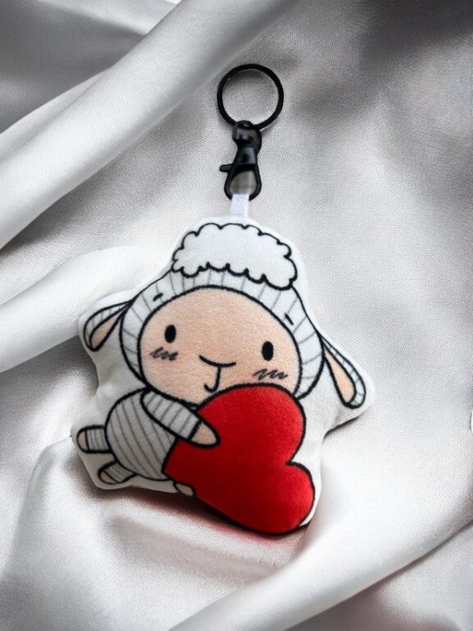 Plush Keychain with a Squeezable Texture by BebeLamb