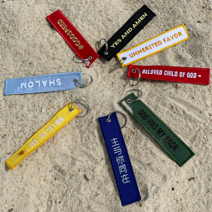 ROCKONLINE | Embroidered Keychains by Jesus People | New Creation Church | NCC | Joseph Prince | ROCK Bookshop | ROCK Bookstore | Star Vista | Lifestyle | Reminders | Gift Ideas | Scriptures | Free delivery for Singapore Orders above $50.