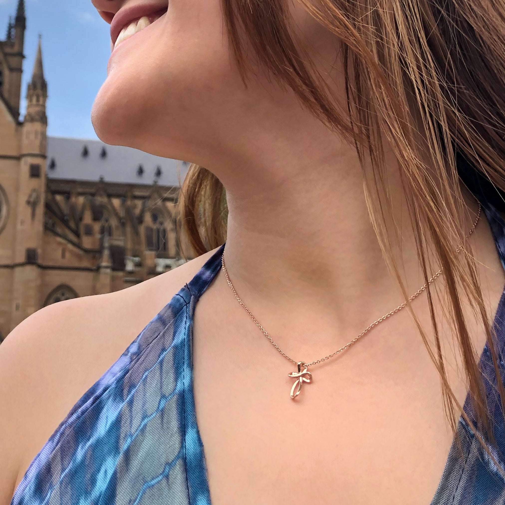 ROCKONLINE | New Creation Church | NCC | Joseph Prince | ROCK Bookshop | ROCK Bookstore | Star Vista | Lifestyle | Mothers | Ladies | Gift | Necklace | Earrings | Bangle | Scriptures | Infinity Cross Necklace by Jacob Rachel | Free delivery for Singapore Orders above $50.