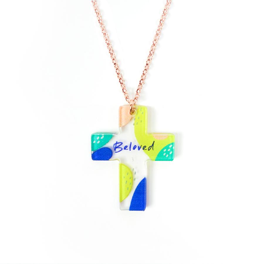 ROCKONLINE | Acrylic Cross Necklace by The Commandment Co. | Accessories | Lifestyle | New Creation Church | NCC | Joseph Prince | ROCK Bookshop | ROCK Bookstore | Star Vista | Free delivery for Singapore Orders above $50.