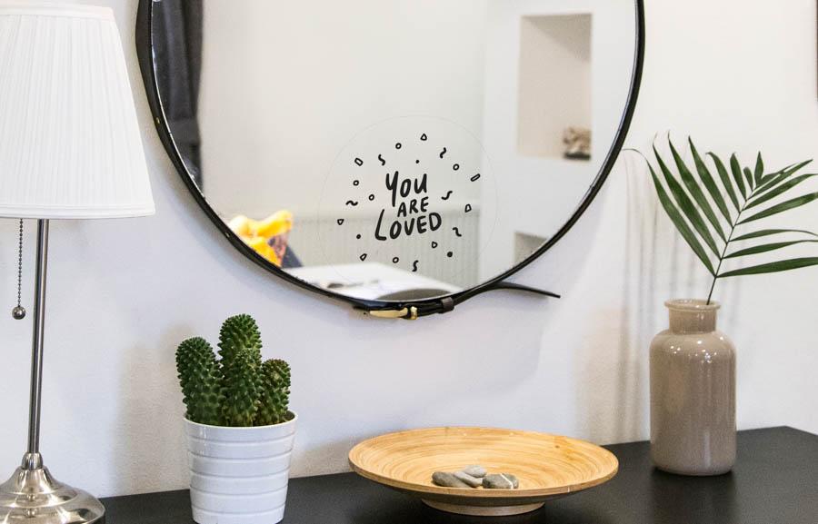 ROCKONLINE | Mirror Decal Sticker by The Commandment Co. | Home Decor | Home Living | Christian Arts | Lifestyle | New Creation Church | NCC | Joseph Prince | ROCK Bookshop | ROCK Bookstore | Star Vista | Free delivery for Singapore Orders above $50.
