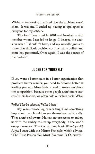 Self-Aware Leader: Play to Your Strengths, Unleash Your Team, hardcover