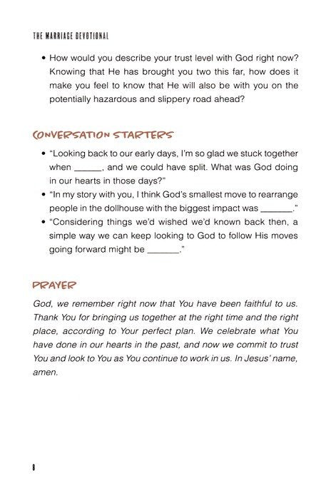 The Marriage Devotional: 52 Days to Strengthen the Soul of Your Marriage, Paperback