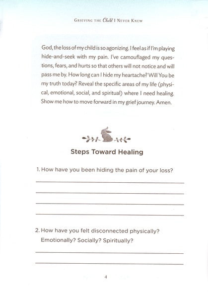 Grieving the Child I Never Knew: A Devotional for Comfort, hardcover