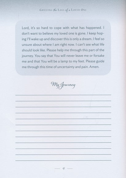 Grieving the Loss of a Loved One: A Devotional of Comfort as You Mourn, hardcover