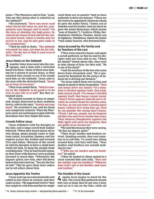 NIV Journal the Word Bible for Girls, Double-Column, Pink, Magnetic Closure, Hardcover