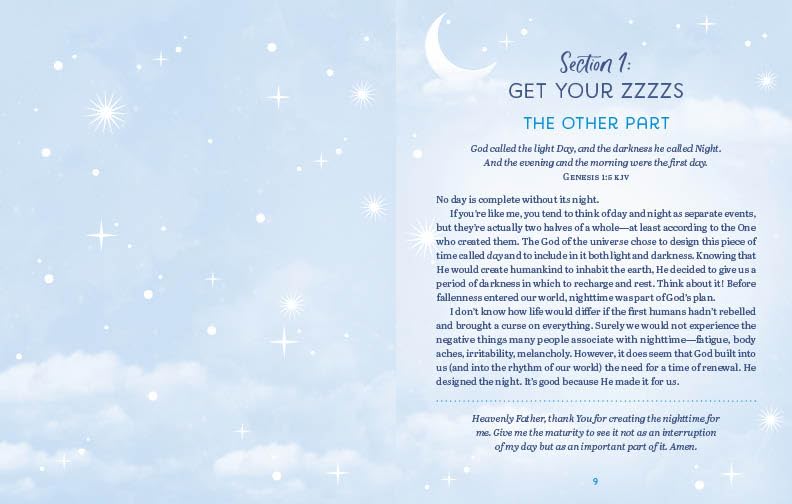 Bedtime Devotions for Peaceful Sleep: 6 Months of Daily Blessings for Women