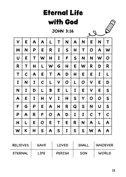 77 Bible Word Searches for Kids