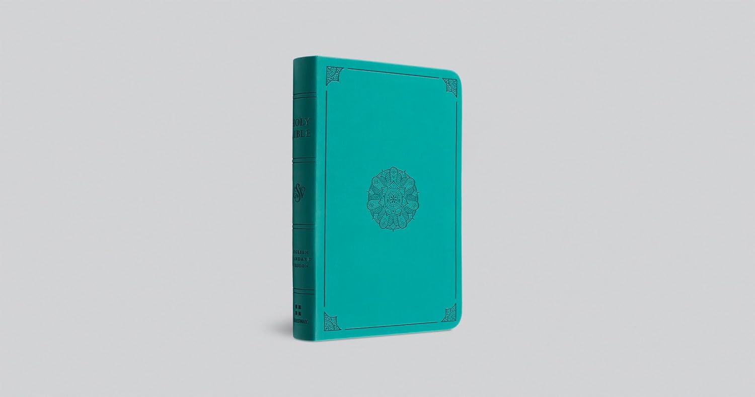 ESV Value Compact Bible, TruTone, Turquoise, Emblem