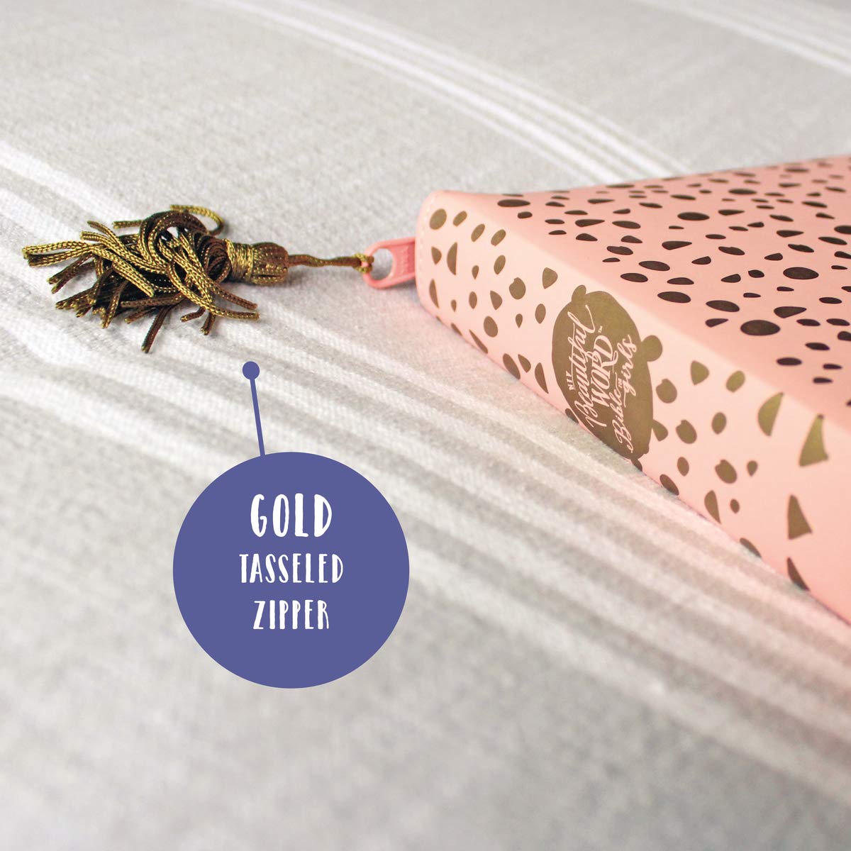 NIV Beautiful Word Bible for Girls, Updated Edition, Leathersoft, Zippered, Pink