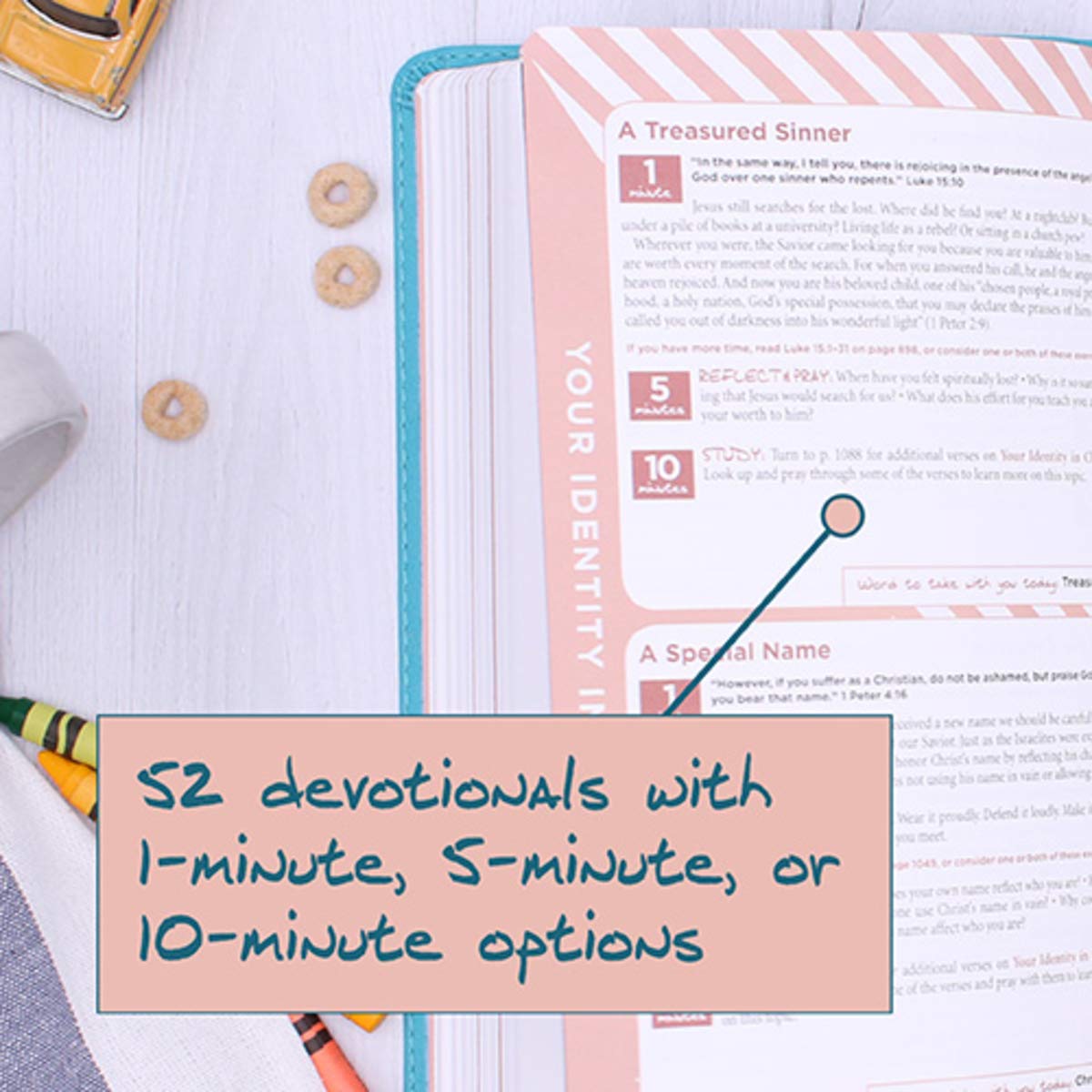 NIV The Busy Mom's Bible, Leathersoft, Teal, Daily Inspiration Even If You Only Have One Minute