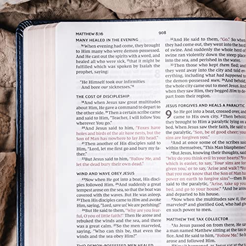 NKJV Value Large Print Thinline Bible, Turquoise