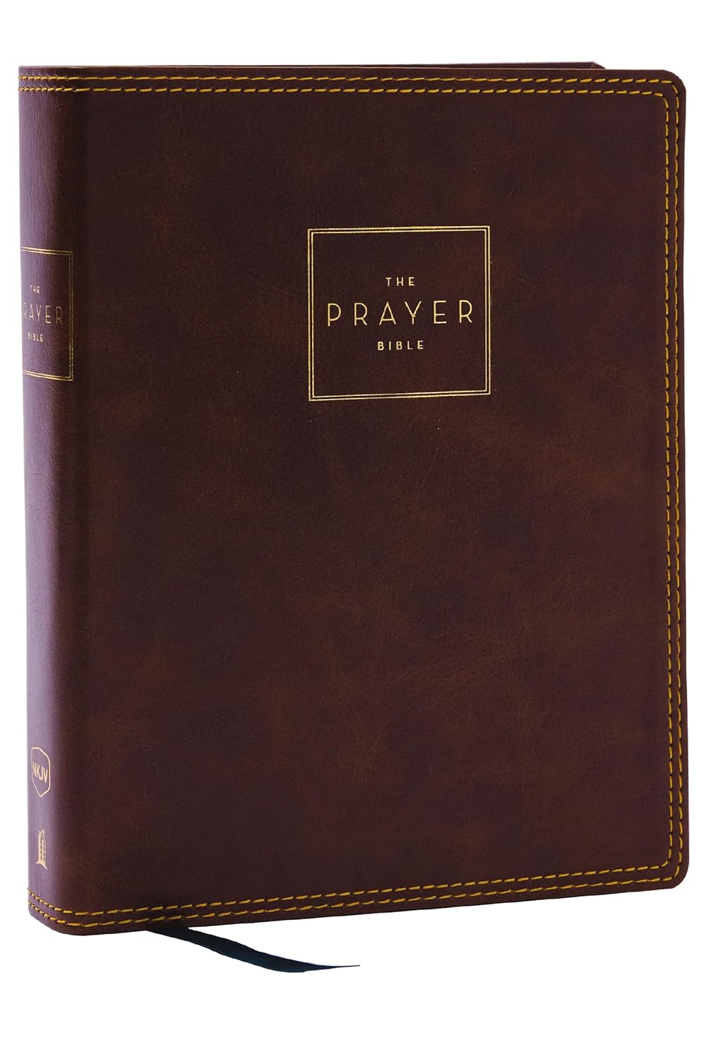 NKJV The Prayer Bible, Leathersoft Brown, Red Letter
