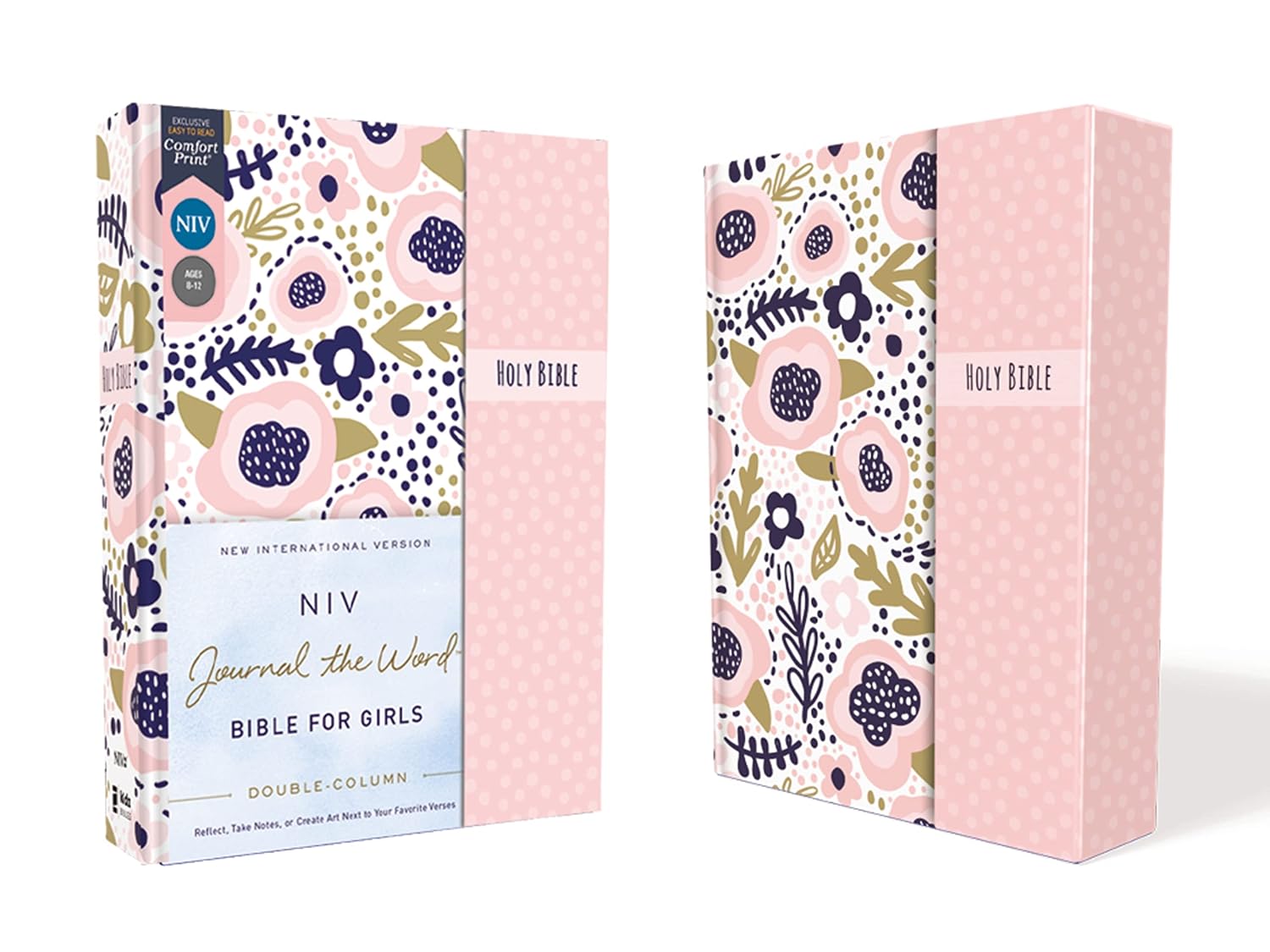 NIV Journal the Word Bible for Girls, Double-Column, Pink, Magnetic Closure, Hardcover