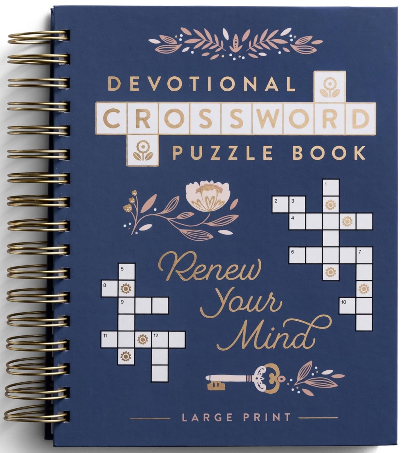 Renew Your Mind, Devotional Crossword Puzzle Book, hardcover