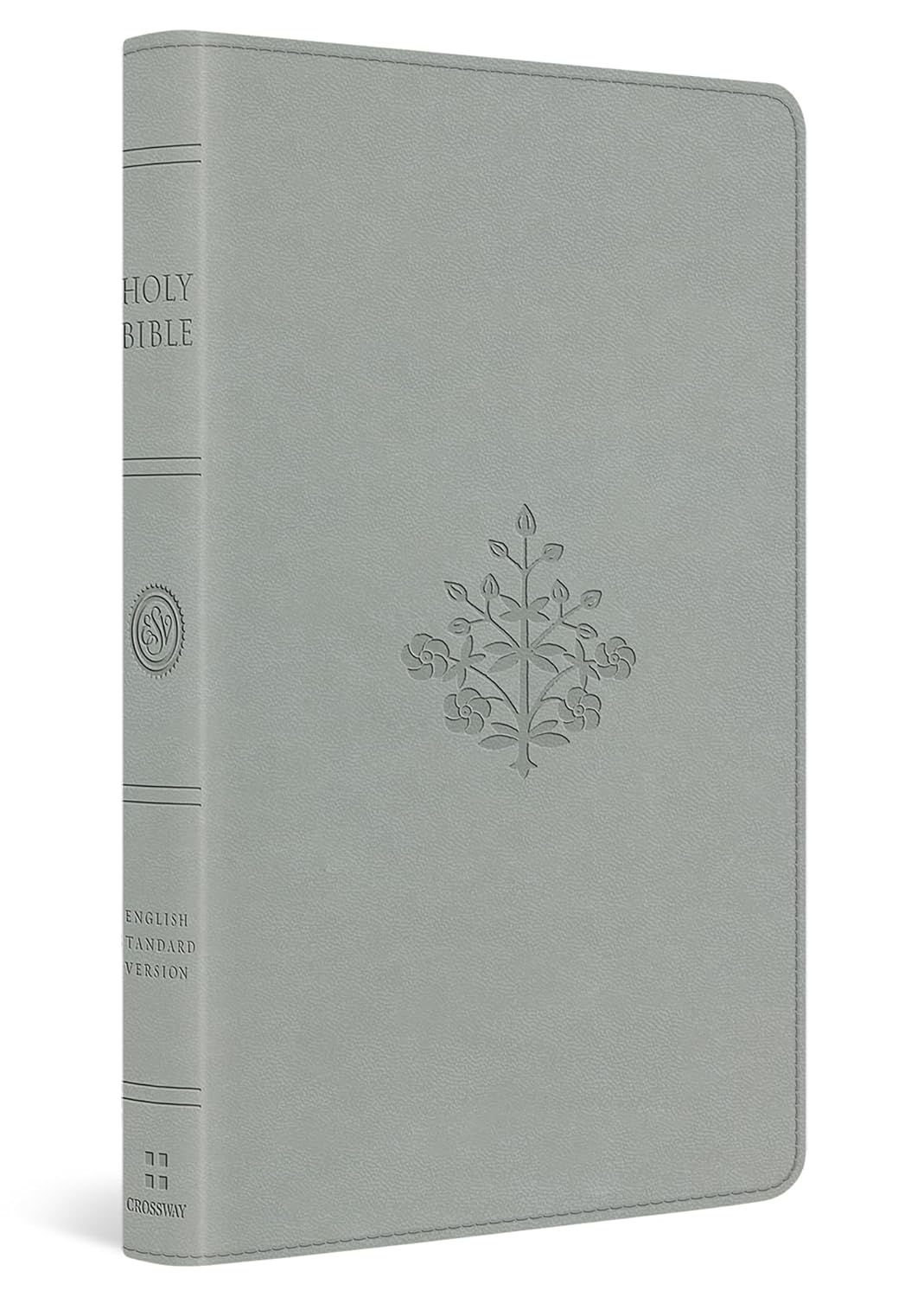 ESV Large Print Value Thinline Bible, TruTone, River Stone, Branch Design