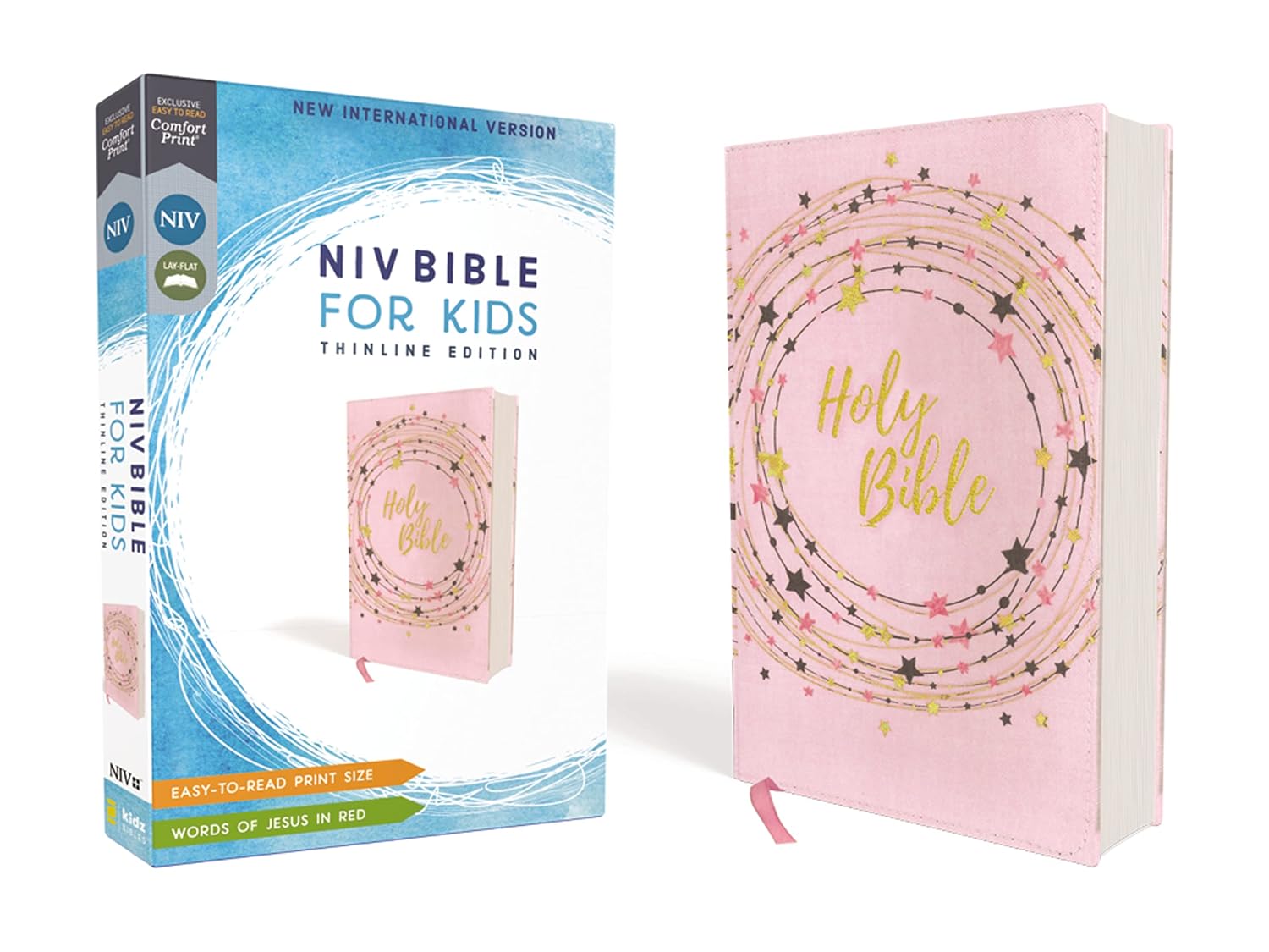 NIV Thinline for Kids, Pink/Gold, Flexcover