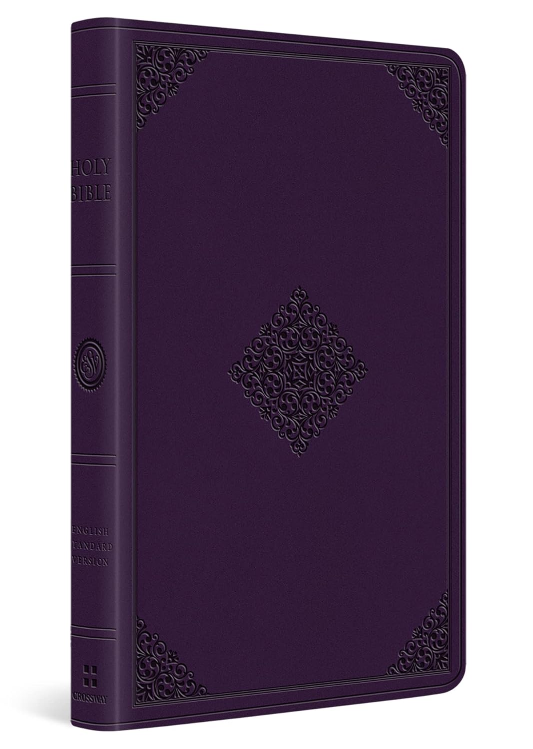 ESV Value Thinline Bible, Leather-look, Lavender with Ornament