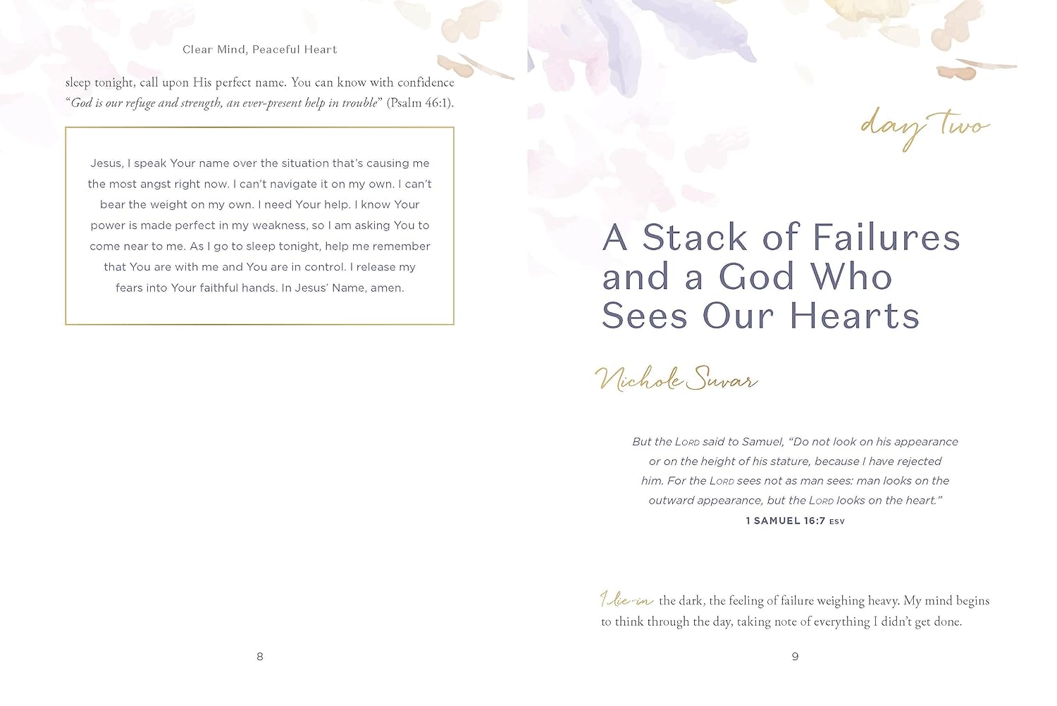 Clear Mind, Peaceful Heart: 50 Devotions for Sleeping Well in a World Full of Worry, Hardcover