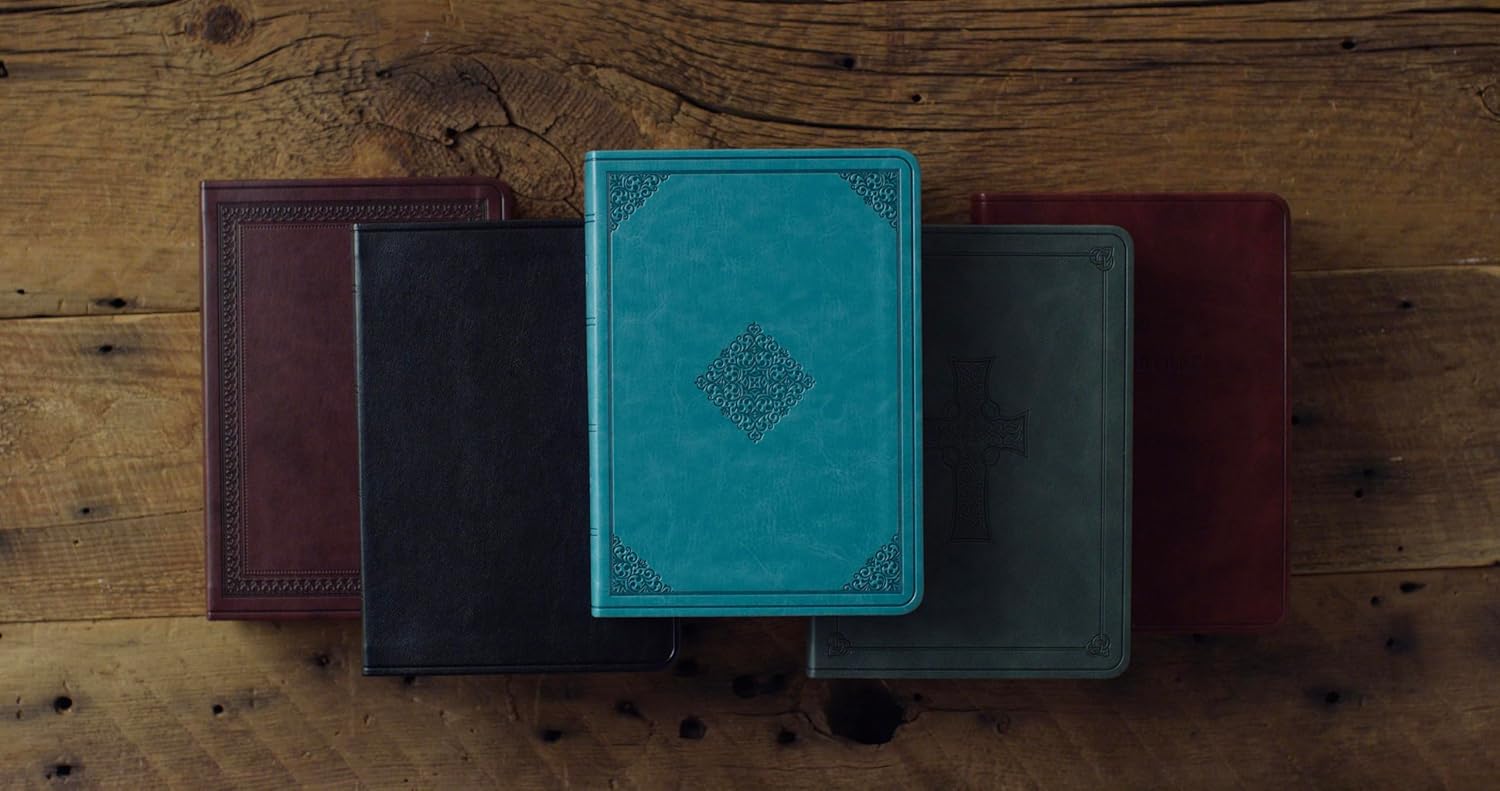 ESV Large Print Compact Bible, TruTone Teal