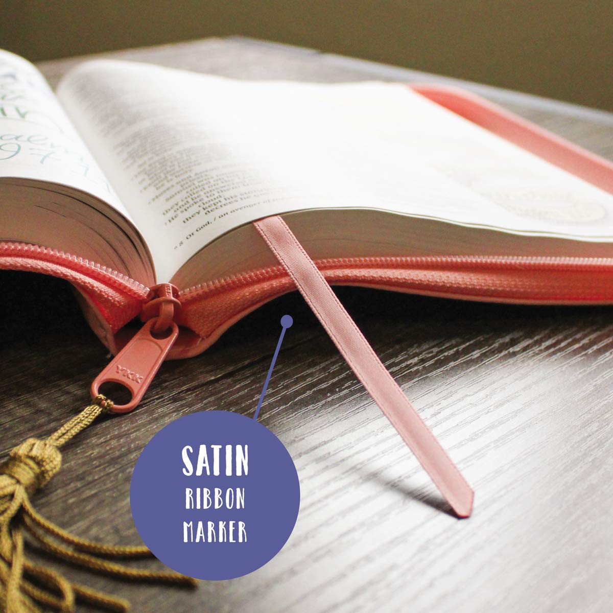 NIV Beautiful Word Bible for Girls, Updated Edition, Leathersoft, Zippered, Pink