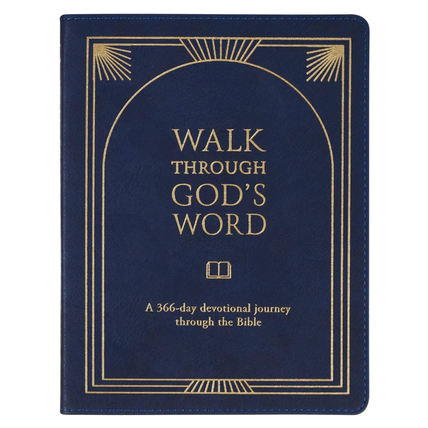 Walk Through God’s Word, Navy Faux Leather Devotional