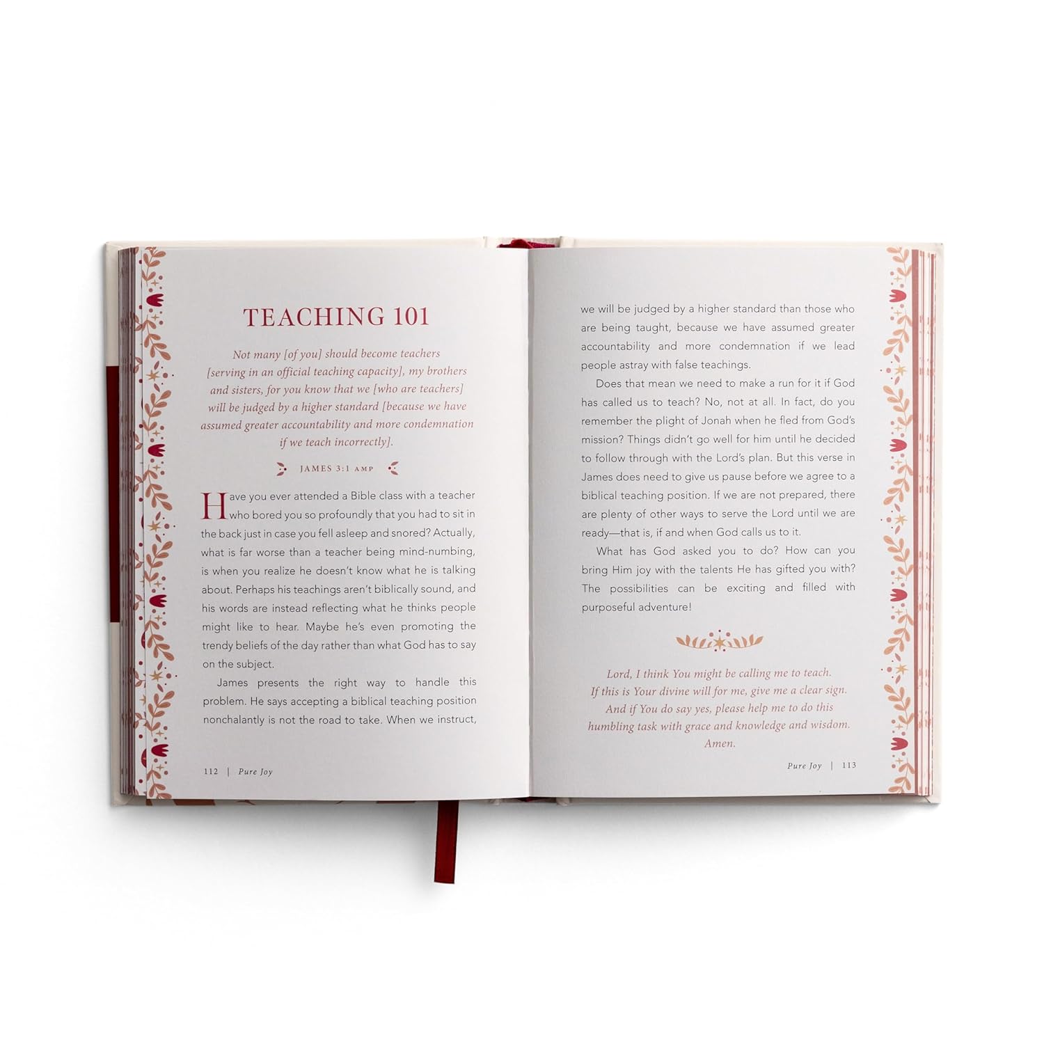 Pure Joy: 90 Devotions on the Book of James, hardcover