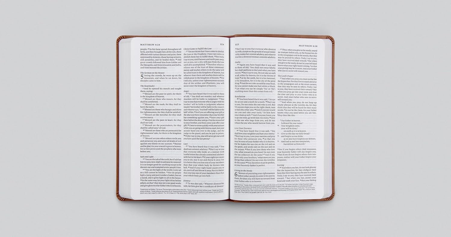 ESV Value Thinline Bible, TruTone, English Saddle