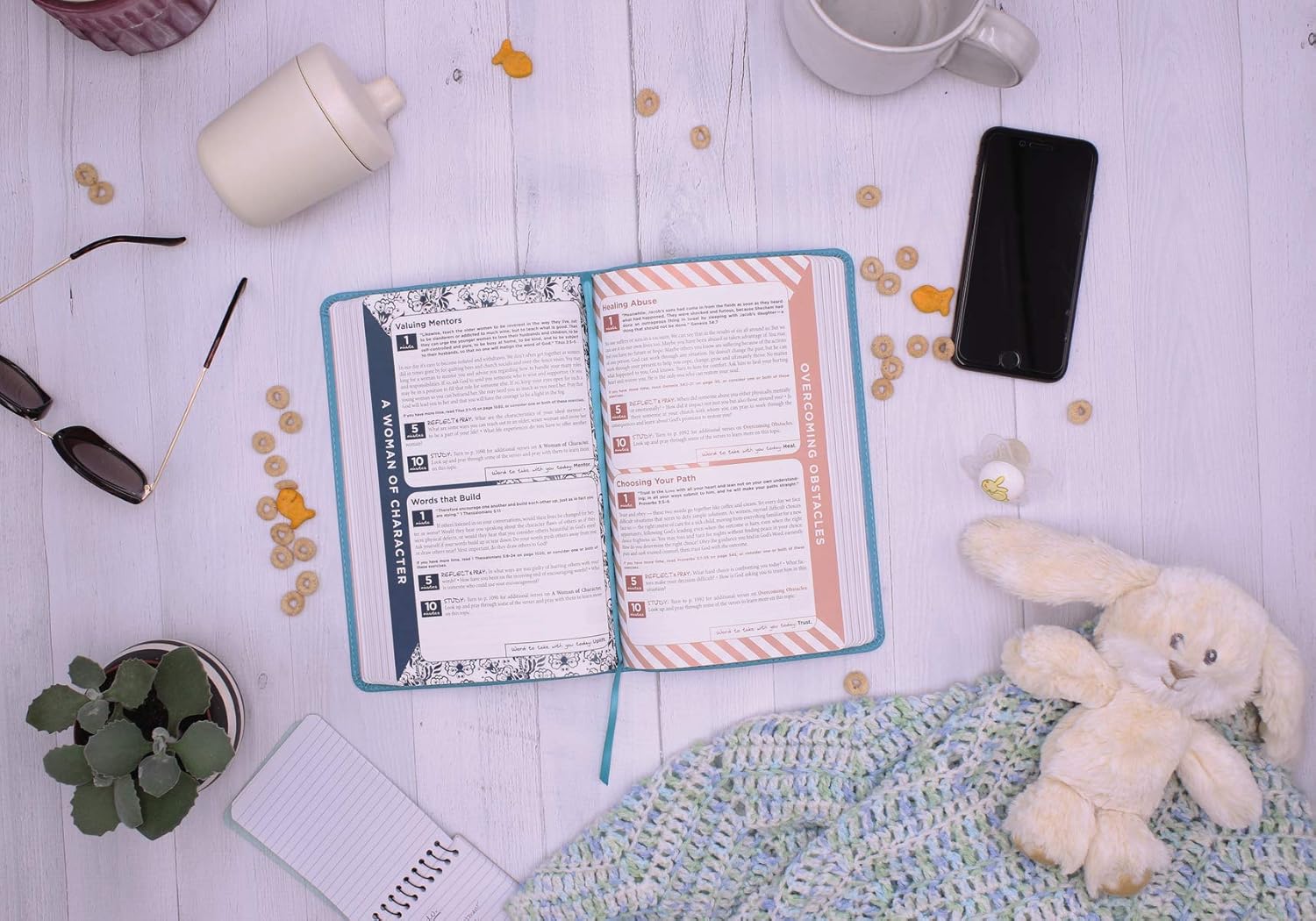 NIV The Busy Mom's Bible, Leathersoft, Teal, Daily Inspiration Even If You Only Have One Minute