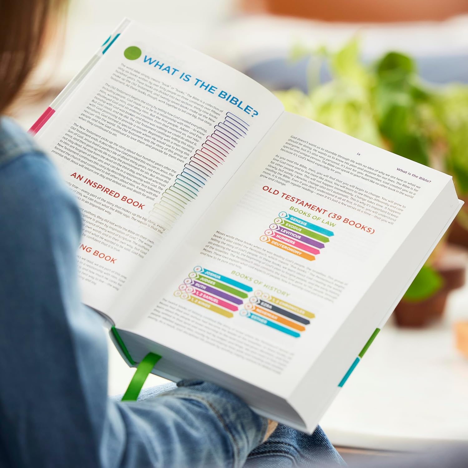 NKJV Color Code Bible for Kids, Blue Leathersoft, Comfort Print