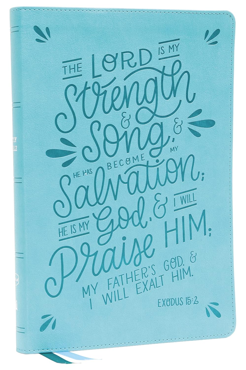NKJV Thinline Verse Art Cover Collection, Teal Leathersoft