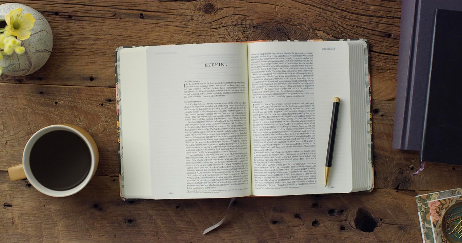 ESV Single Column Journaling Bible, Artist Series (Ruth Chou Simons, Be Transformed), hardcover