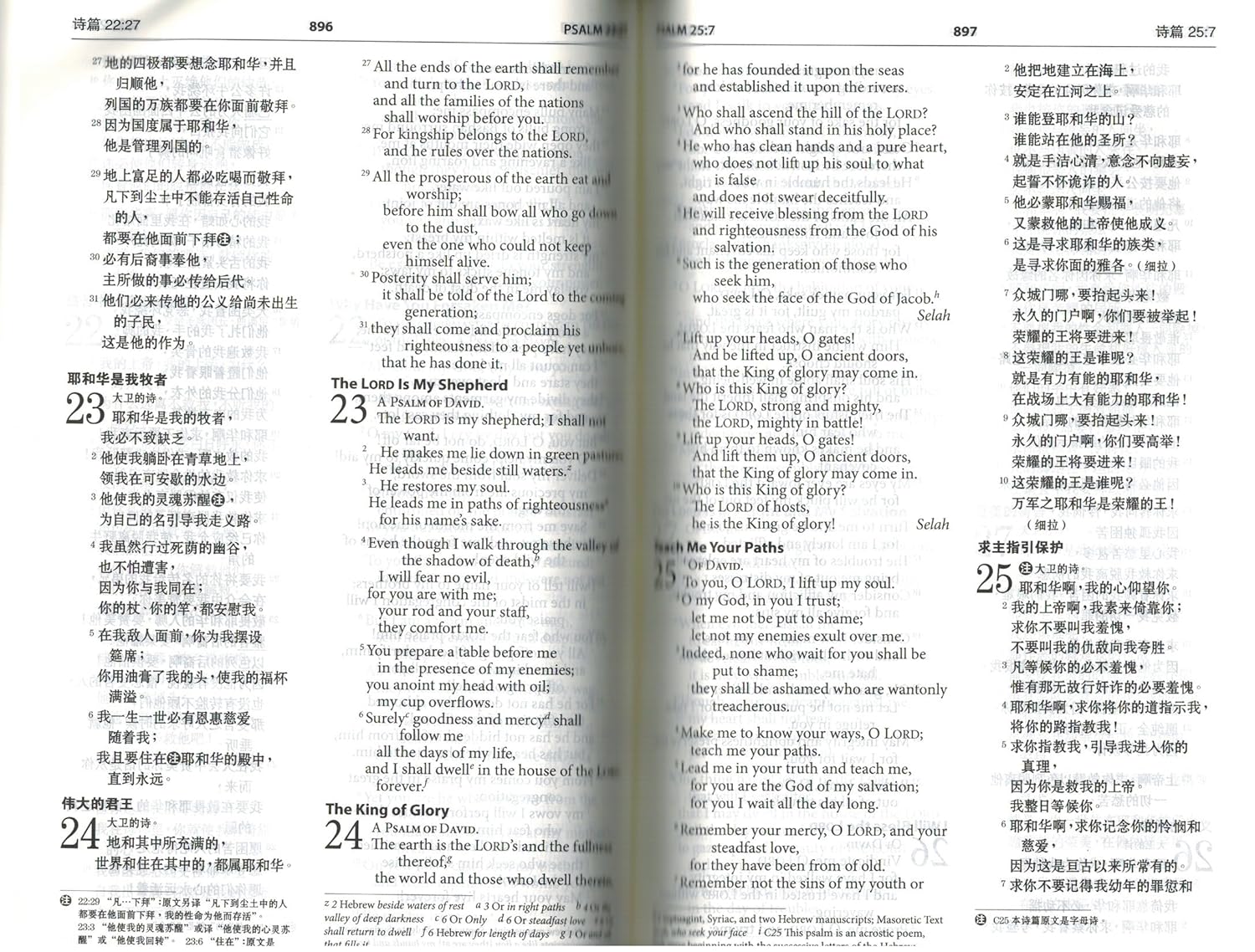 Bilingual ESV-RCUV Bible Black, Hardcover, Simplified Chinese 简体中英对照圣经