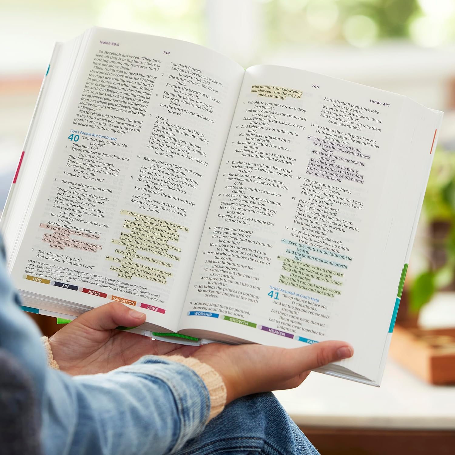 NKJV Color Code Bible for Kids, Blue Leathersoft, Comfort Print