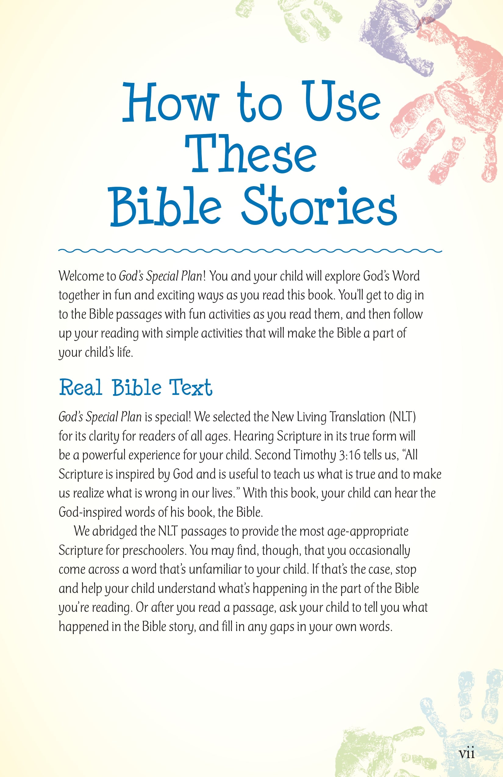 God's Special Plan, My First Hands-On Bible