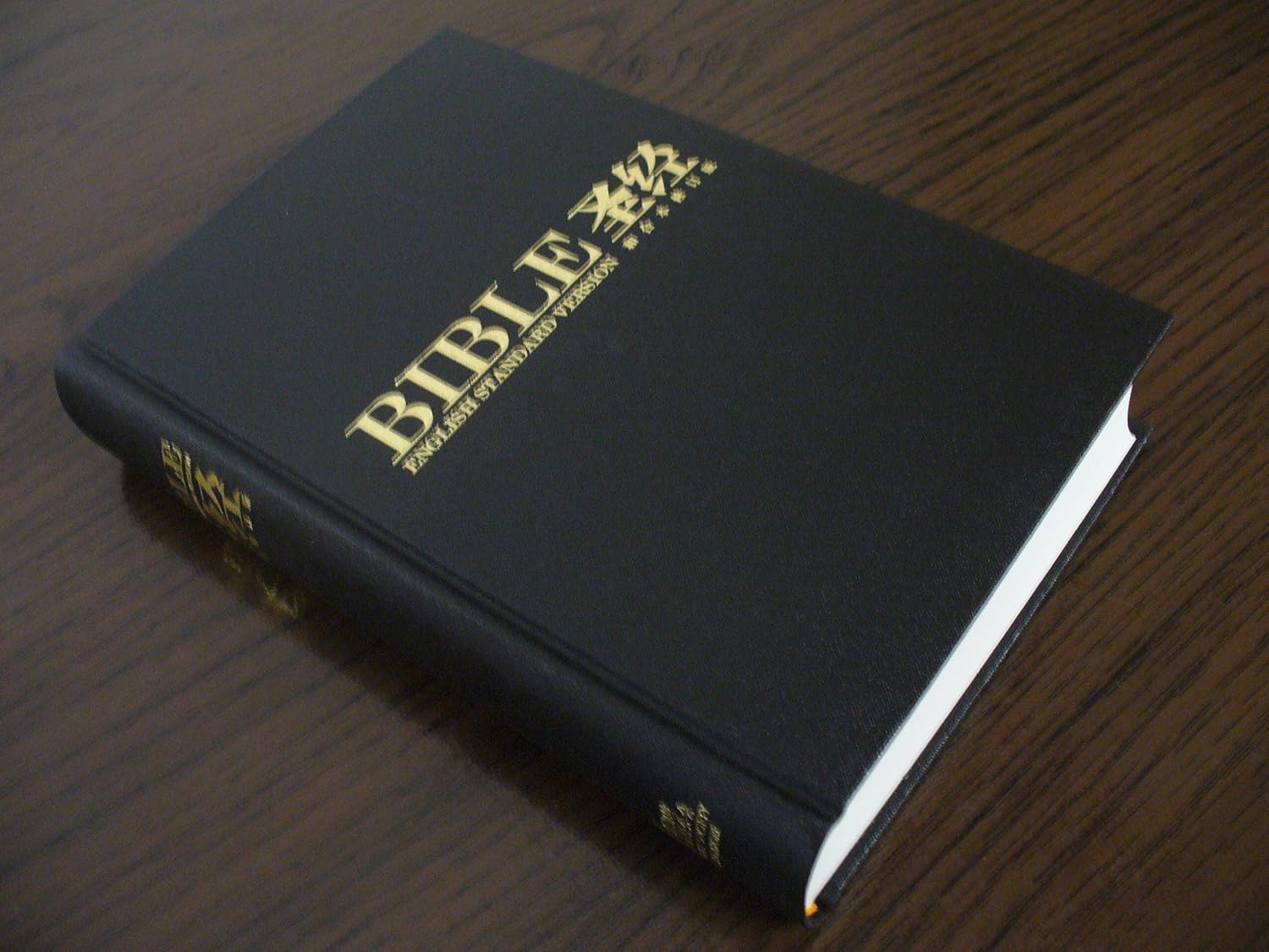 Bilingual ESV-RCUV Bible Black, Hardcover, Simplified Chinese 简体中英对照圣经
