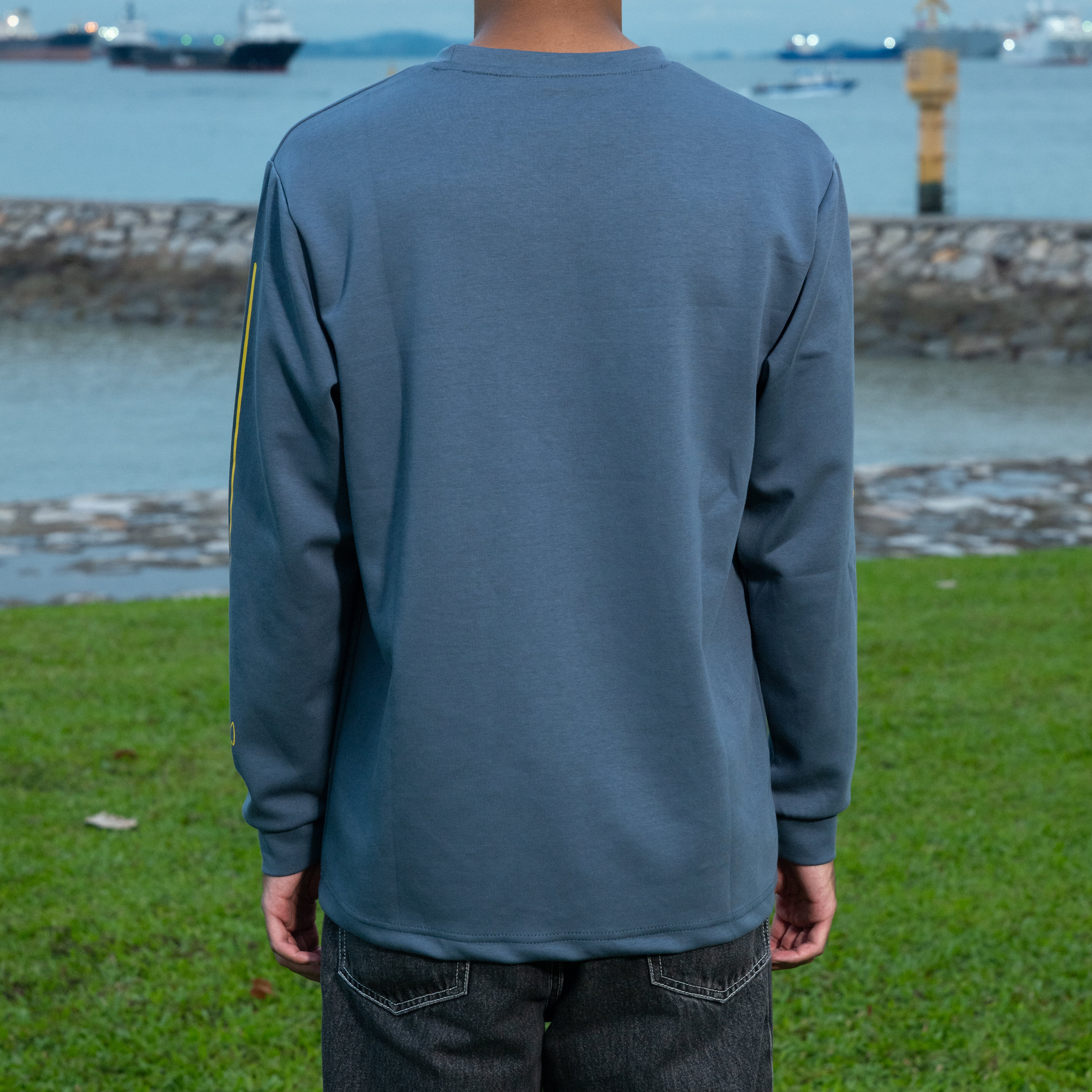 Much More Long-Sleeve Pullover, Slate Blue
