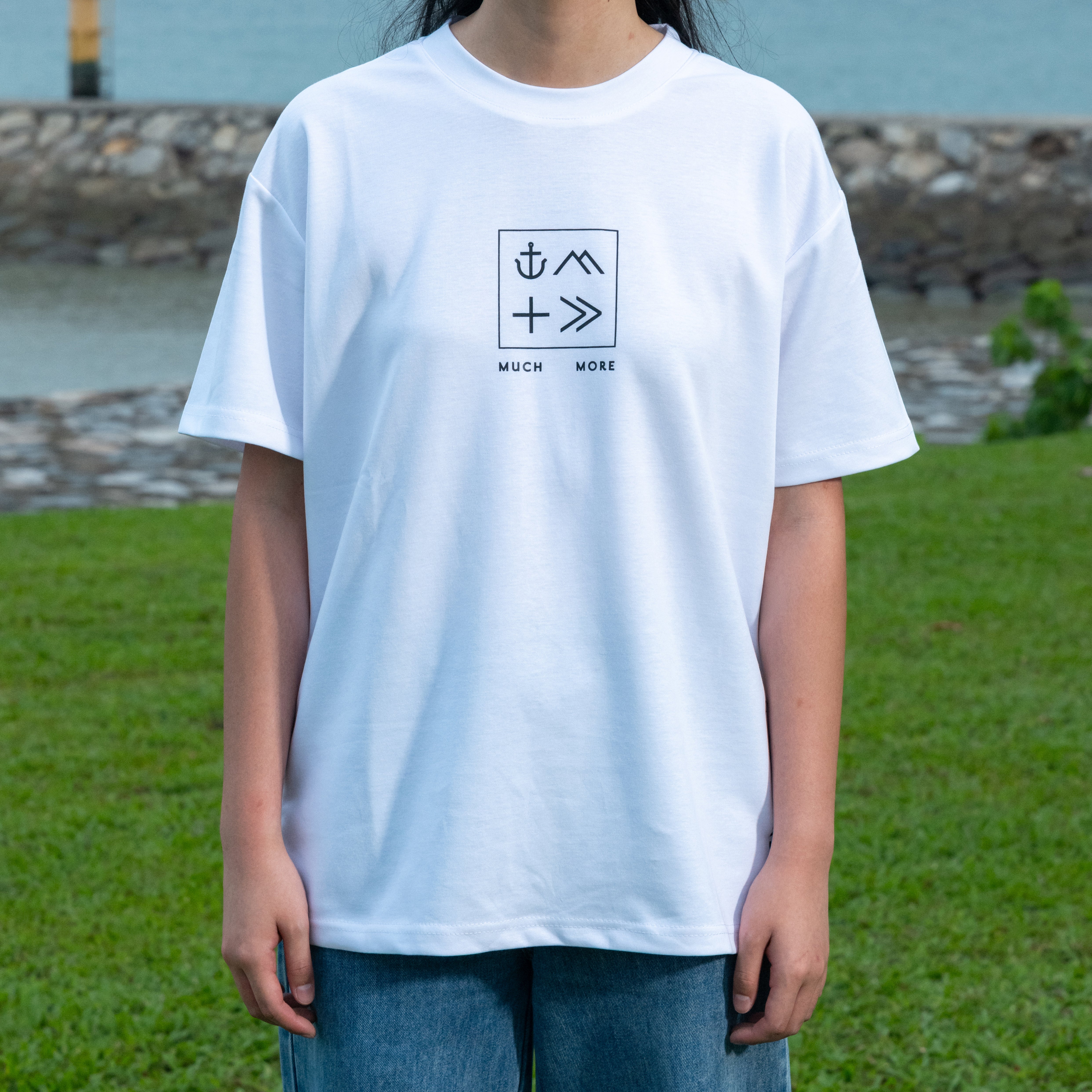 Much More Short-Sleeve Tee, White
