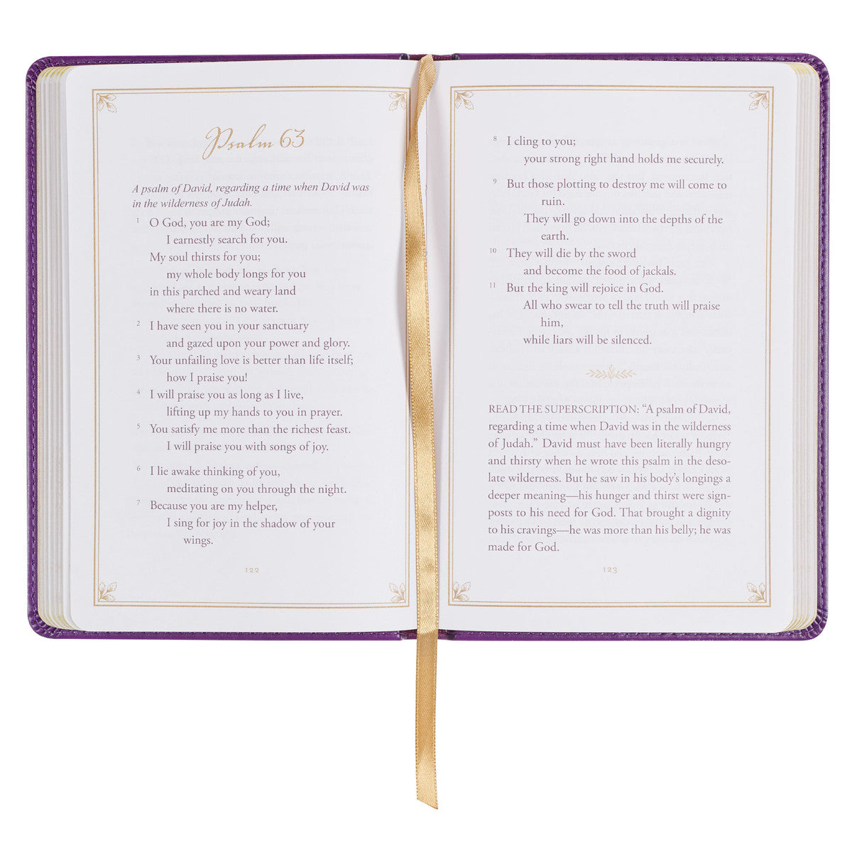 Praying the Psalms, Purple Faux Leather Prayer Book