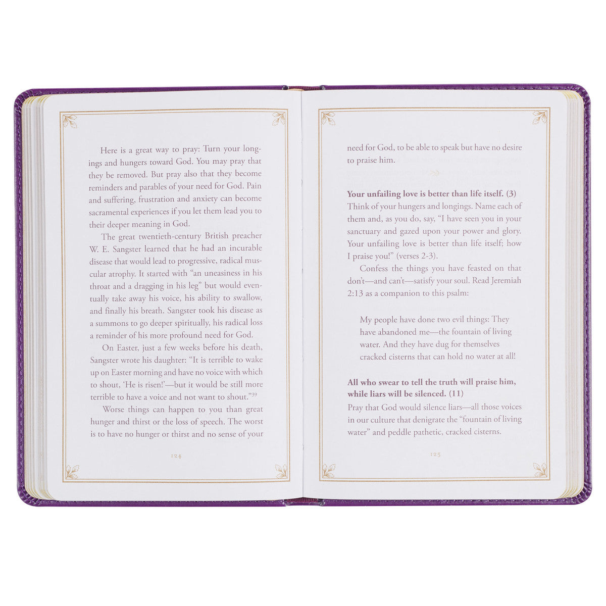 Praying the Psalms, Purple Faux Leather Prayer Book