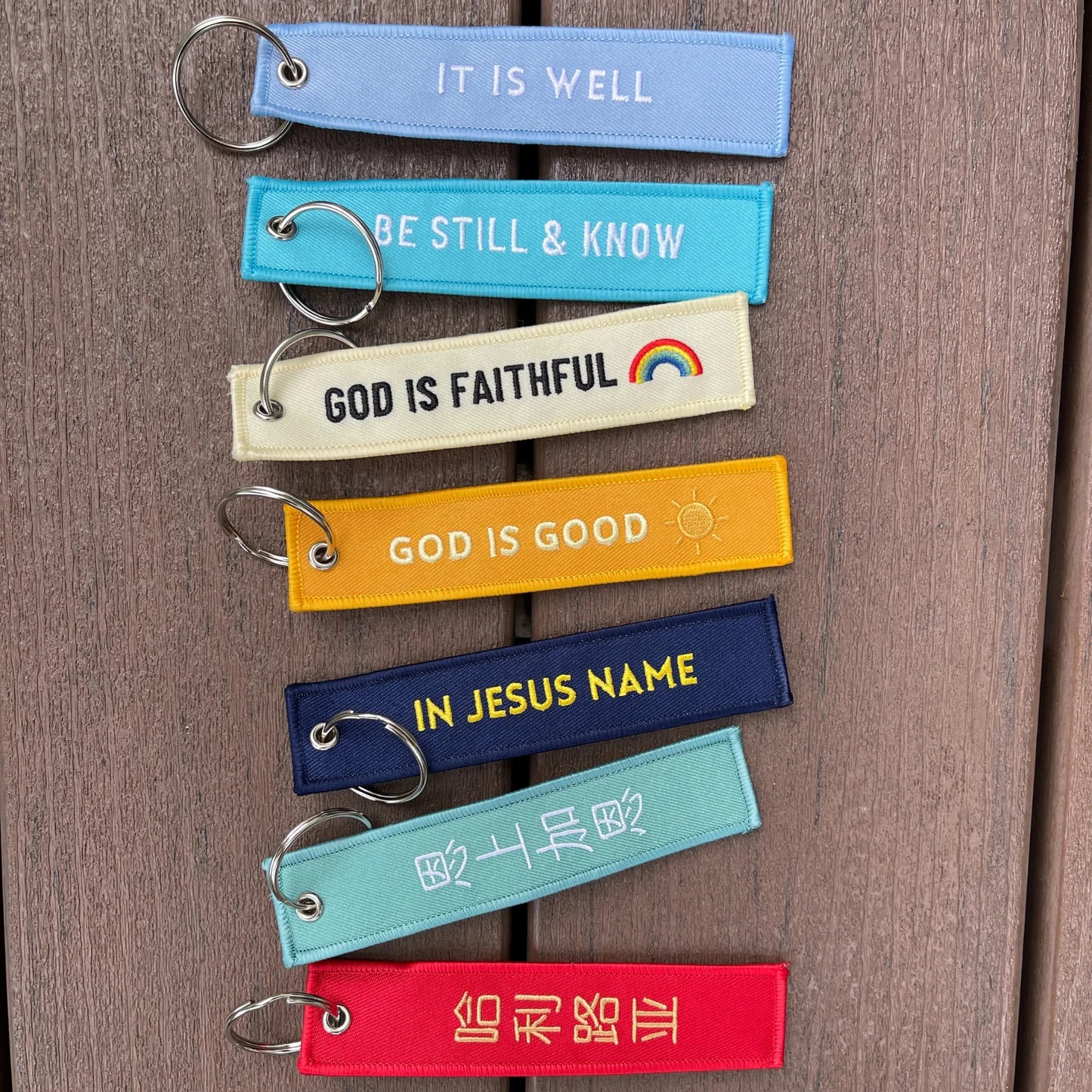 Embroidered Keychains by Jesus People