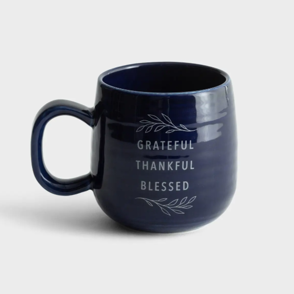 Ceramic Mug Grateful Thankful Blessed