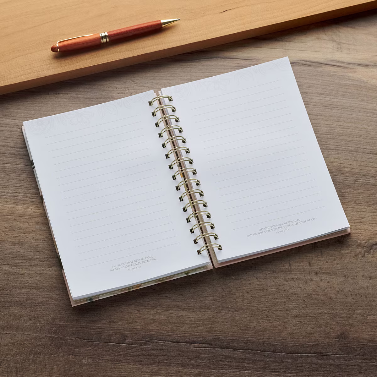 Large Wirebound Journal, Good Work, Peach (hardcover)