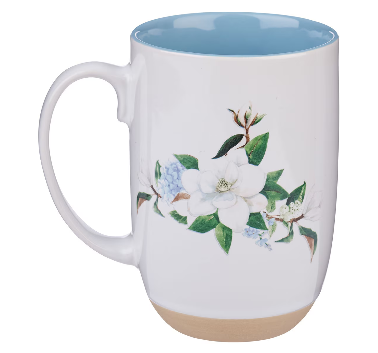 Ceramic Coffee Mug, Strength and Dignity, Blush Magnolia