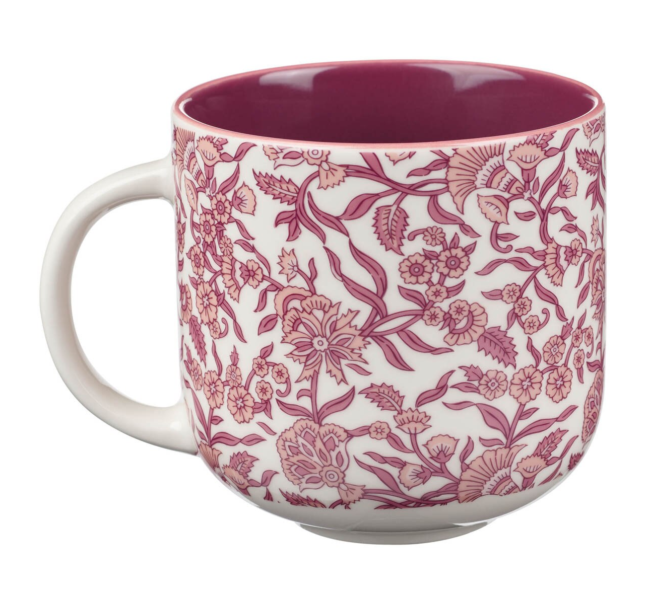 Ceramic Coffee Mug, Be Still, Pink Spring Floral