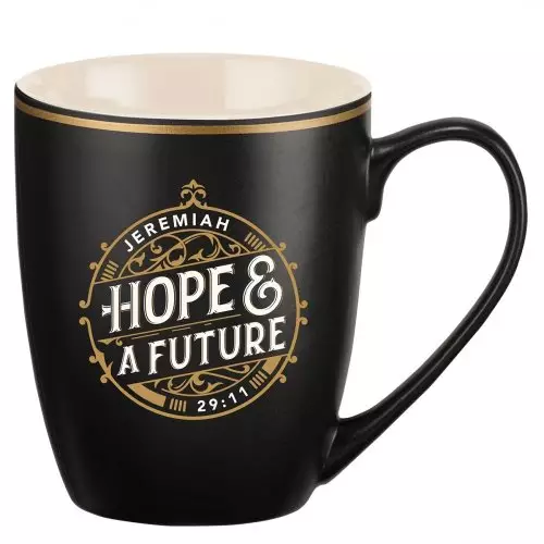 Ceramic Coffee Mug with Foiled Accents, Hope & A Future