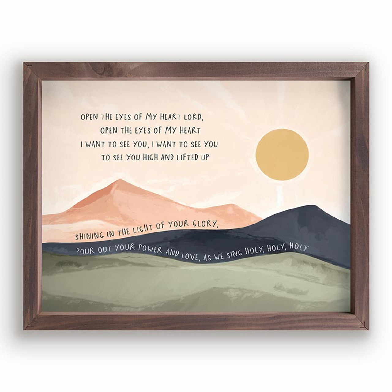 Framed Art 16", Open the Eyes